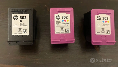 4 cartucce vuote HP 302