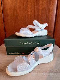 Sandali Ortopedici Eleganti Donna Argento