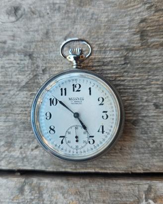 Orologio da taschino Monvis con locomotiva