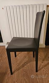 Sedia in pelle naturale POLIFORM