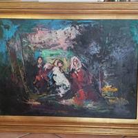 "Quadro Olio Osman Lorenzo de Scolari Figurativo 1