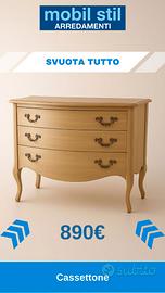 Comò Foglia Argento L 105 cm - H 88 cm - P 88 cm