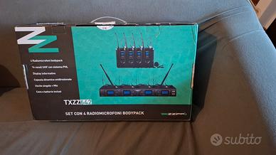 Set 4 microfoni archetto e lavalier ZZIPP 