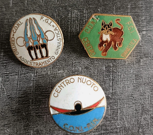 🇮🇹🏅 Distintivi Vintage CONI, anni '60-'70