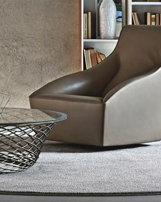 Poltrona Molteni mod. Doda in Pelle