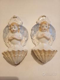 Ginori, coppia acquesantiere fine '800