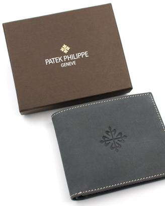 Patek Philippe Portafoglio Pelle Grigio Originale