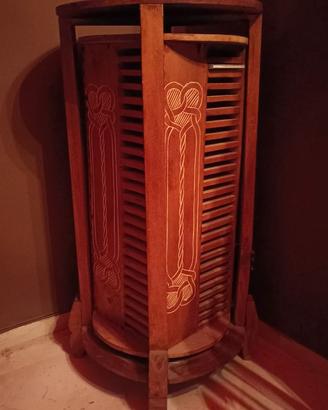 Torre porta CD legno etnico
