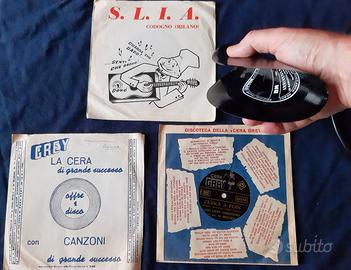 TRE 45 giri pubblicitari FLESSIBILI, anni'60