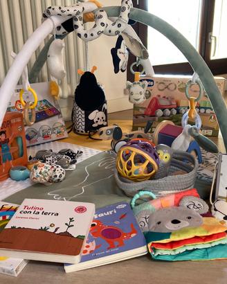 Kit neonato-Palestrina, giochi, fascia porta bebè
