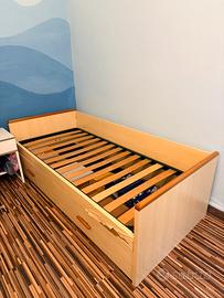 Struttura letto singolo + doghe in legno