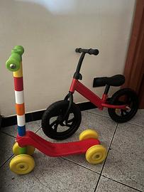 BICI SENZA PEDALI + MONOPATTINO