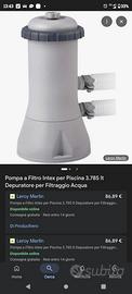 pompa a filtro intex 