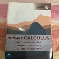 Thomas’ CALCULUS Global Edition 15th