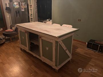 Isola cucina mobile bar shabby