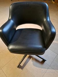 Sedia ufficio girevole vintage