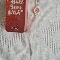 Orologio O click (O bag) Bianco & Rosa + charms