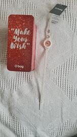 Orologio O click (O bag) Bianco & Rosa + charms