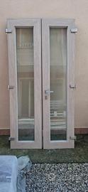 PORTA FINESTRA IN PVC COMPLETA 122,5X235,5
