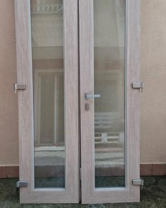 PORTA FINESTRA IN PVC COMPLETA 122,5X235,5