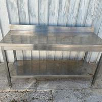 tavolo acciaio 160x60x85h regolabile