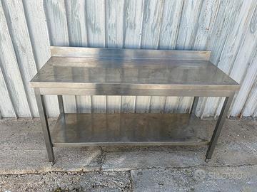 tavolo acciaio 160x60x85h regolabile