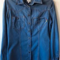 Camicia effetto denim