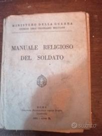 libretto 'manuale religioso del soldato' 