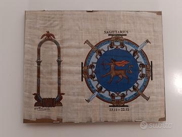 Quadro papiro Egiziano sagittario 