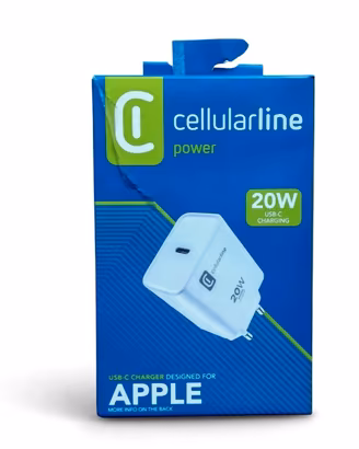 Caricabatterie Cellularline 20W USB-C per Apple 