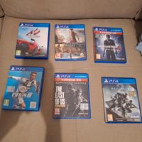   6 giochi per la play station 4 
