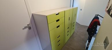 Mobile componibile IKEA seri STUVA verde