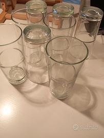 8 bicchieri da birra 16cmx8cm diametro