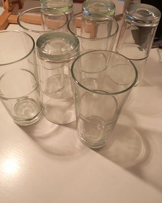 8 bicchieri da birra 16cmx8cm diametro