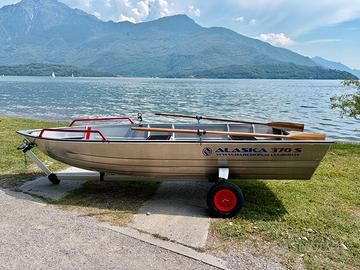 Barca pesca alluminio + Mercury 6CV - come nuova