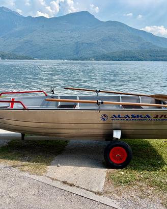Barca pesca alluminio + Mercury 6CV - come nuova