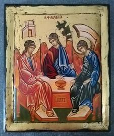 Icona bizantina Santissima Trinità