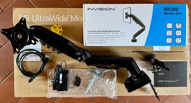 Braccio monitor Invision MX200 regolabile