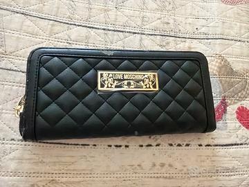 Portafoglio Love Moschino originale nero trapuntat