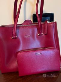 FURLA borsa in pelle+ portafoglio