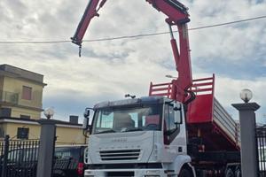 IVECO STRALIS 350 RIBALTABILE+GRU+JIB+RADIOCOMAN