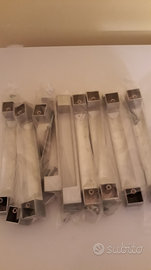 Maniglie grigio satinate