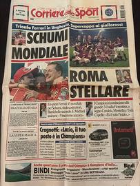 Corriere dello sport  20/08/2001 SCUMACHER ROMA