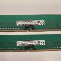 Doppio stick banco memoria ram DELL 8GB+8GB DDR4