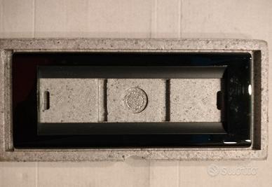 placca nera 4716NR BTICINO LIVING CLASSIC 6 posti