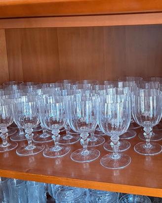 Bicchieri di vetro soffiato anni '70