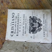 Antico libro del 700 di Paolo Segneri