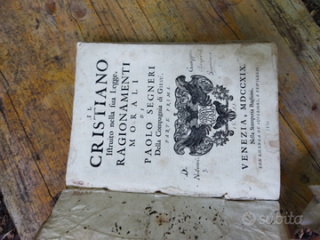 Antico libro del 700 di Paolo Segneri