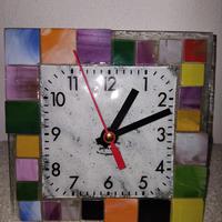 Orologio da tavolo in vetro 