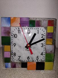 Orologio da tavolo in vetro 